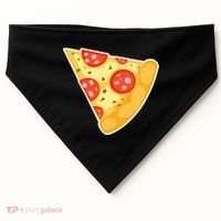 Family Matching Missing Pizza Slice Child Baby USA-Made Doggie Bandana thumb 0
