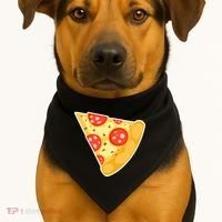 Family Matching Missing Pizza Slice Child Baby USA-Made Doggie Bandana thumb 1
