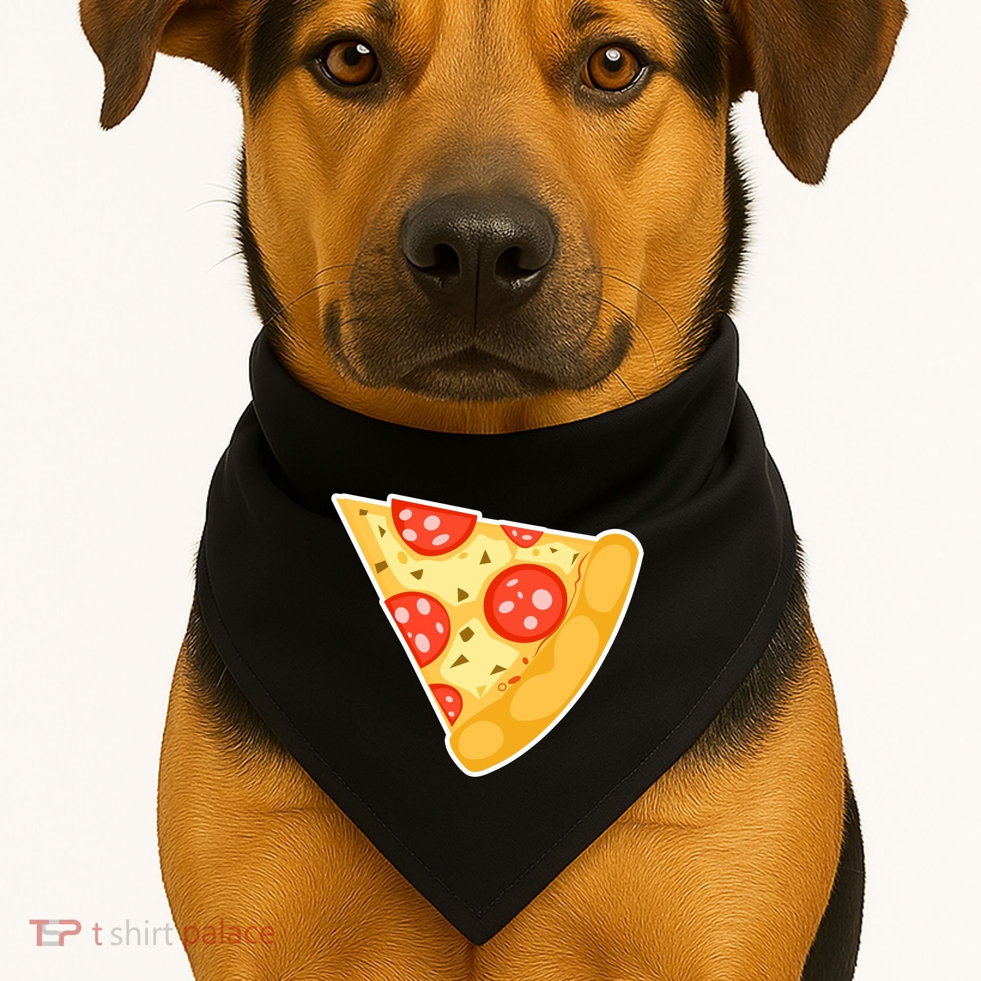 Family Matching Missing Pizza Slice Child Baby USA-Made Doggie Bandana