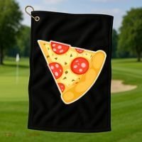 Family Matching Missing Pizza Slice Child Baby Golf Towel thumb 1