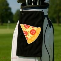 Family Matching Missing Pizza Slice Child Baby Golf Towel thumb 2