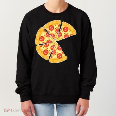Family Matching Pizza With Missing Slice Parents Women's Sweatshirt