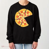 Family Matching Pizza With Missing Slice Parents Women's Sweatshirt thumb 0