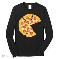 Family Matching Pizza With Missing Slice Parents Long Sleeve Shirt thumb 0