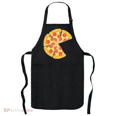 Family Matching Pizza With Missing Slice Parents Apron
