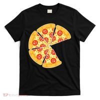 Family Matching Pizza With Missing Slice Parents T-Shirt thumb 0