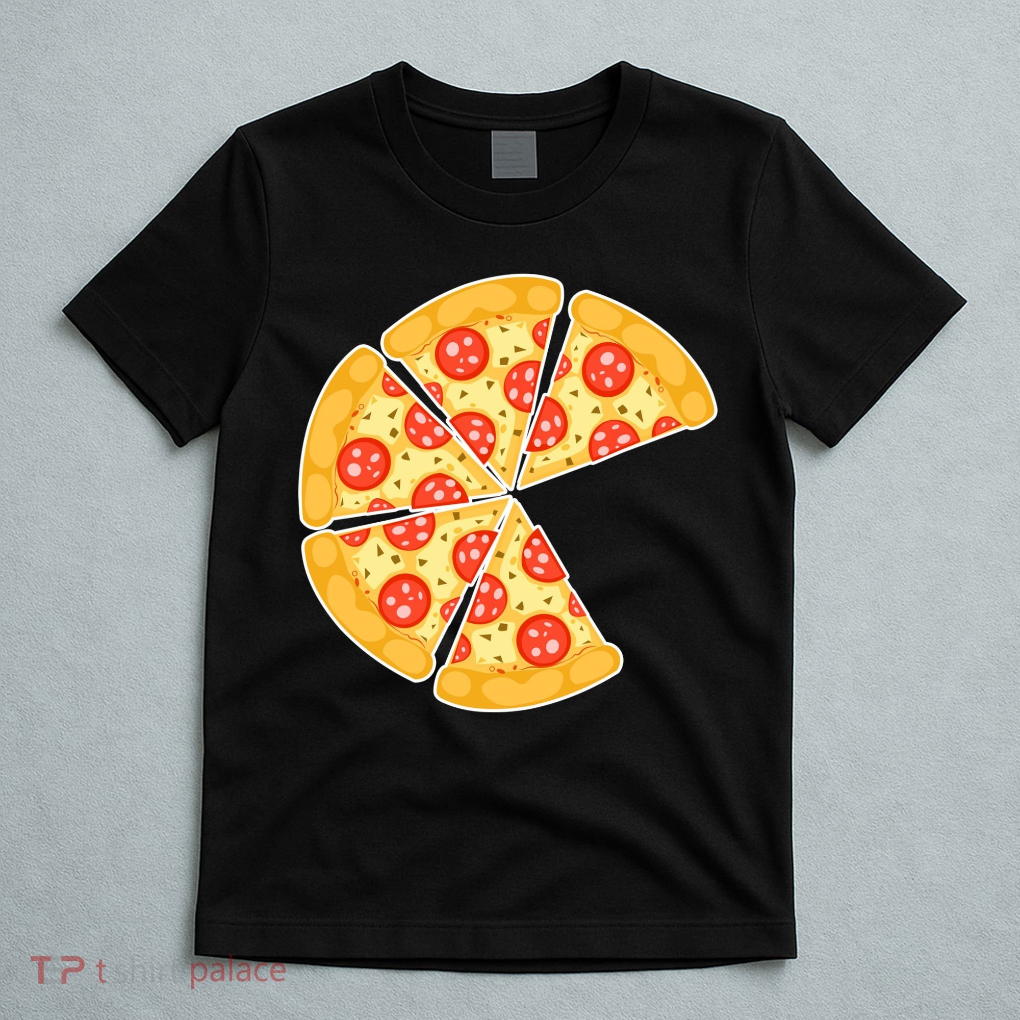 Family Matching Pizza With Missing Slice Parents T-Shirt