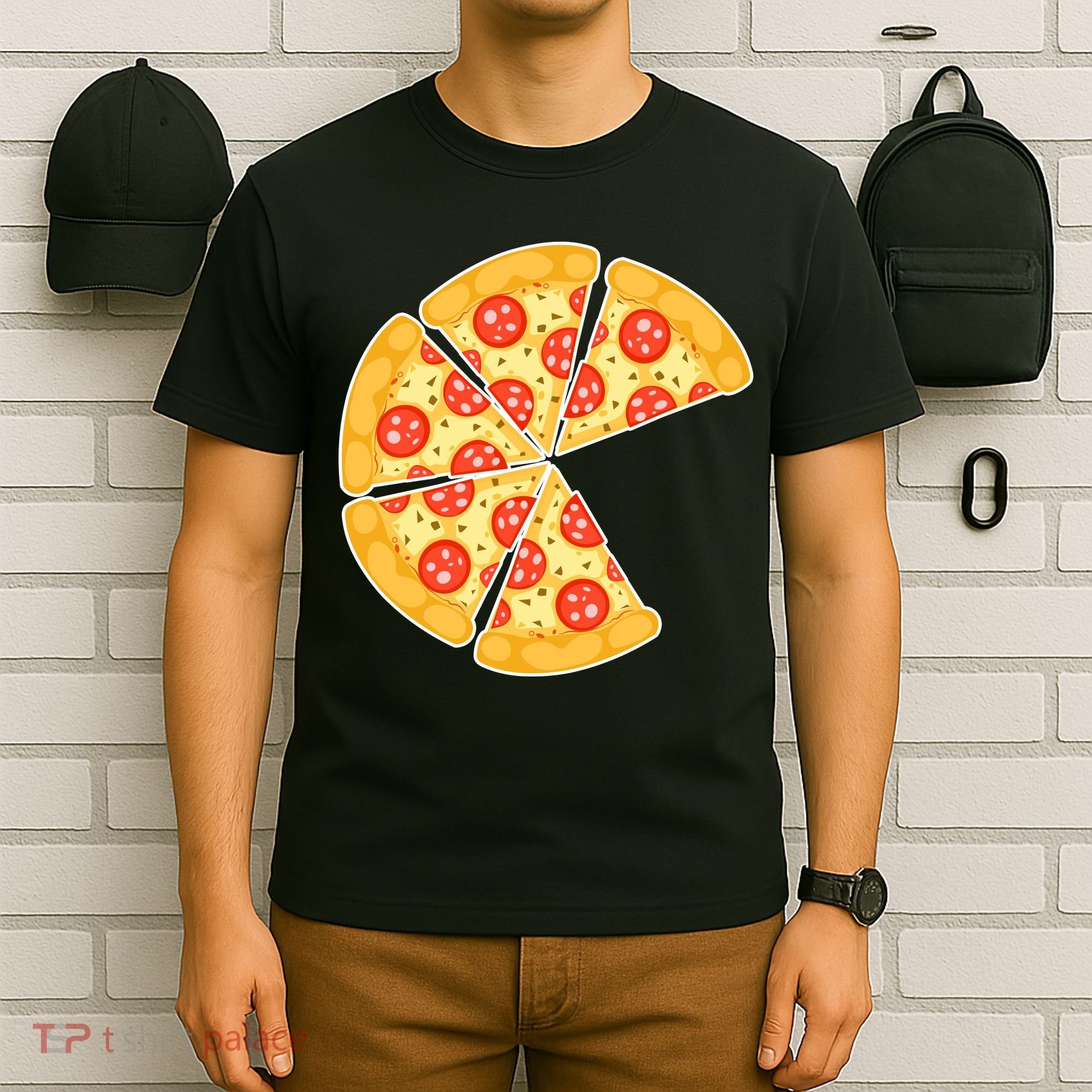 Family Matching Pizza With Missing Slice Parents T-Shirt