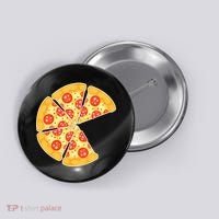 Family Matching Pizza With Missing Slice Parents Button thumb 0