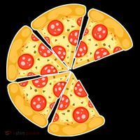 Family Matching Pizza With Missing Slice Parents Button thumb 1