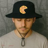 Family Matching Pizza With Missing Slice Parents Bucket Hat thumb 2