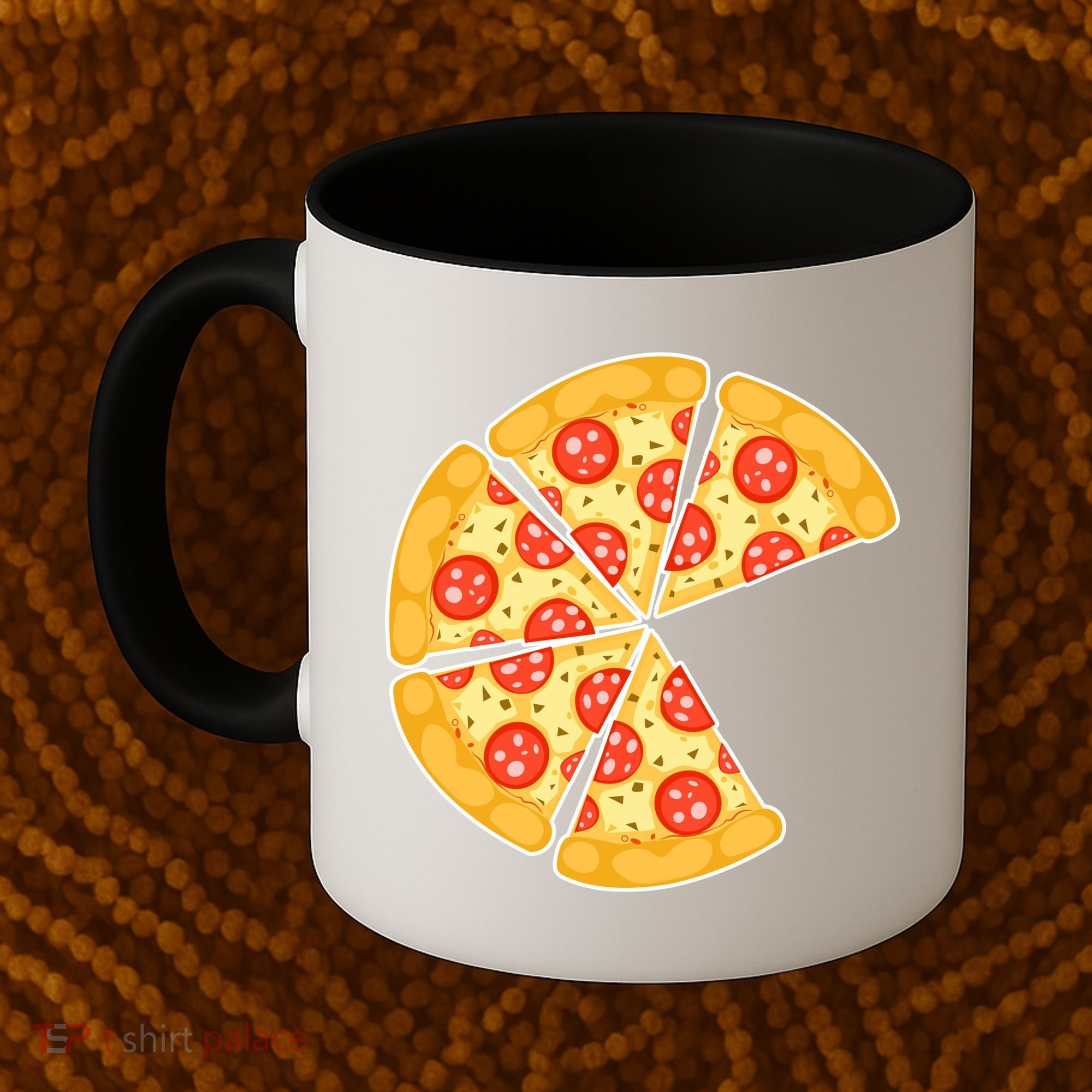 Family Matching Pizza With Missing Slice Parents Coffee Mug
