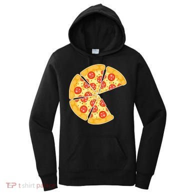 Family Matching Pizza With Missing Slice Parents Women's Hoodie