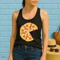 Family Matching Pizza With Missing Slice Parents Women's Tank Top thumb 2