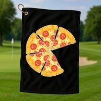 Family Matching Pizza With Missing Slice Parents Golf Towel thumb 1