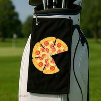 Family Matching Pizza With Missing Slice Parents Golf Towel thumb 2
