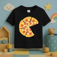 Family Matching Pizza With Missing Slice Parents Toddler T-Shirt thumb 3