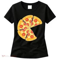 Family Matching Pizza With Missing Slice Parents Women's T-Shirt thumb 0