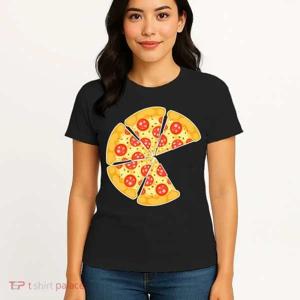 Family Matching Pizza With Missing Slice Parents Women's T-Shirt