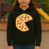 Family Matching Pizza With Missing Slice Parents Kids Hoodie thumb 3