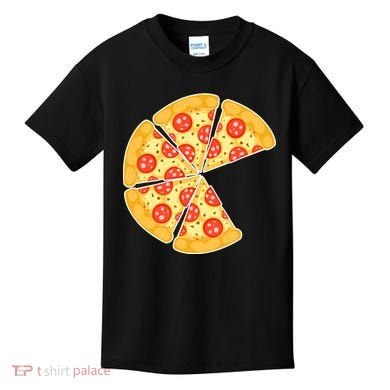 Family Matching Pizza With Missing Slice Parents Kids T-Shirt