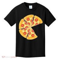 Family Matching Pizza With Missing Slice Parents Kids T-Shirt thumb 0