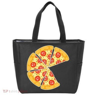 Family Matching Pizza With Missing Slice Parents Tote Bag