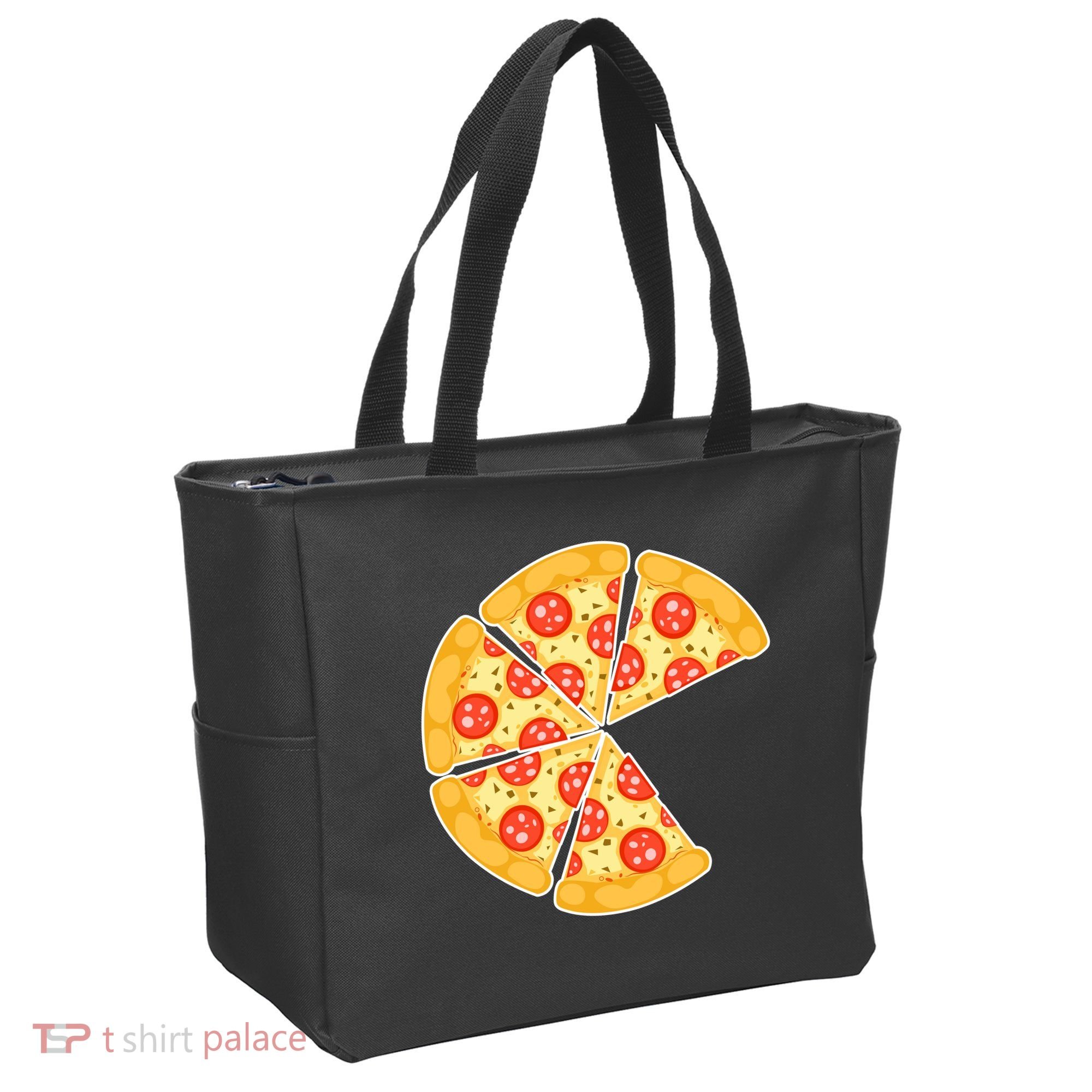 Family Matching Pizza With Missing Slice Parents Tote Bag