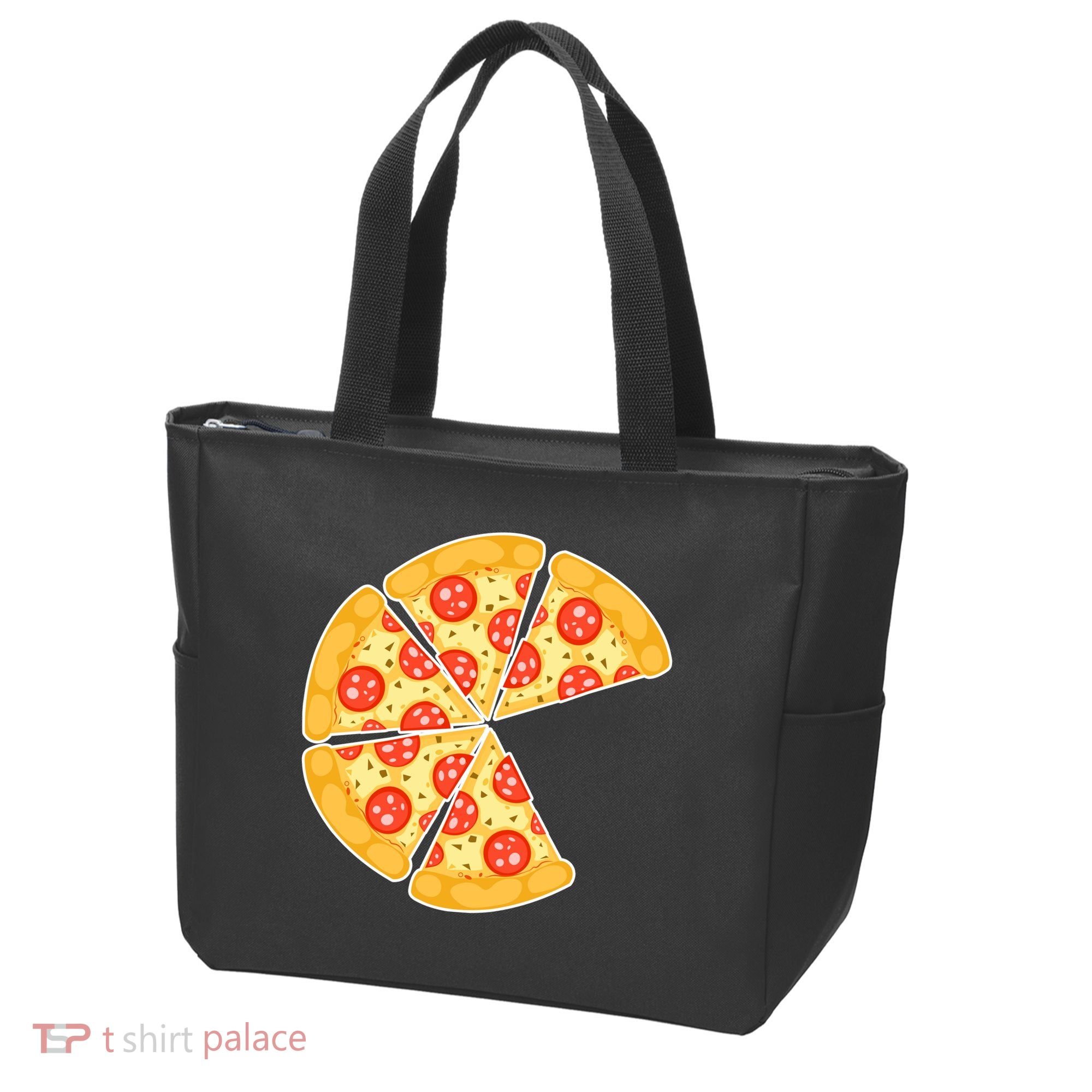 Family Matching Pizza With Missing Slice Parents Tote Bag
