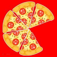 Family Matching Pizza With Missing Slice Parents Santa Hat thumb 1