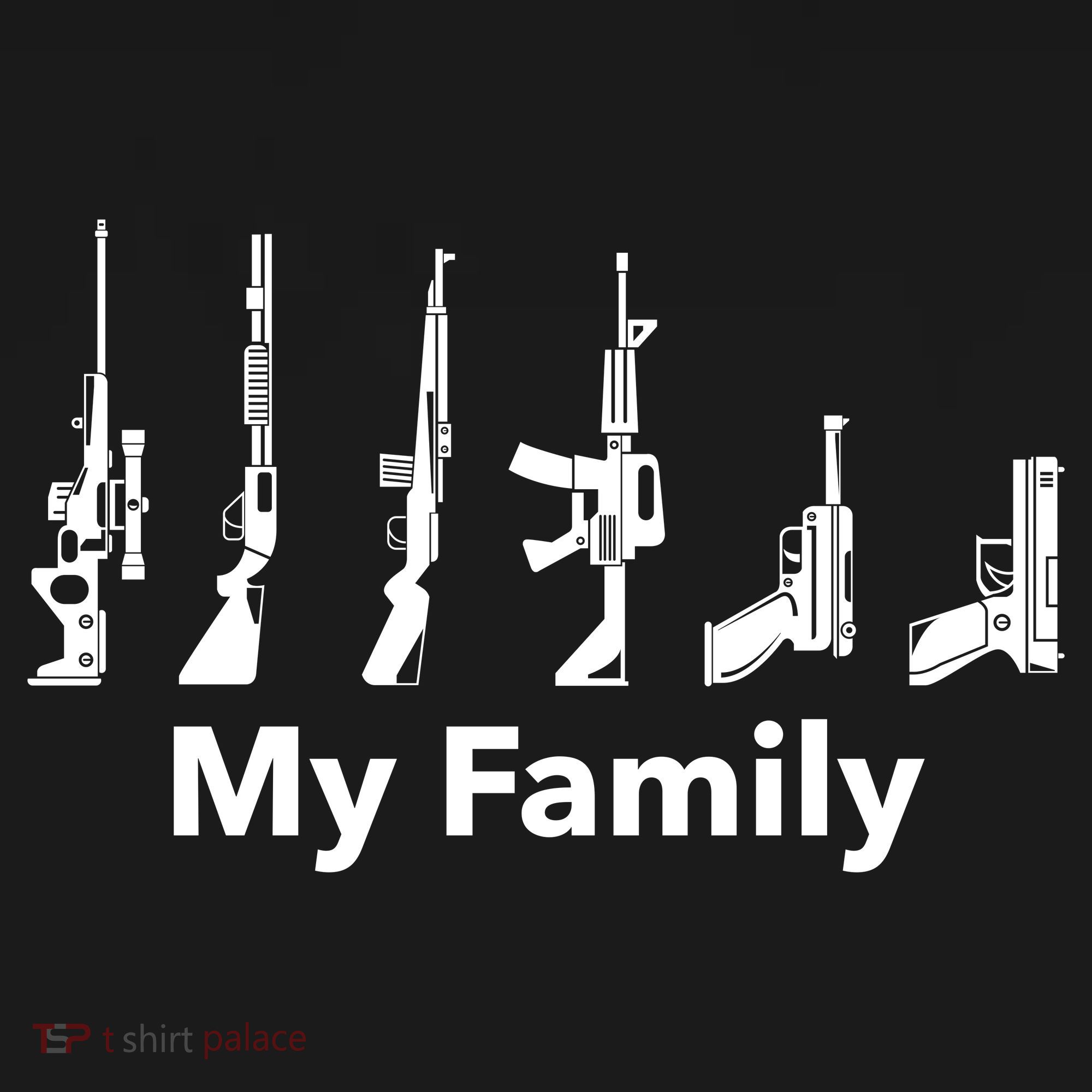 Family Of Guns Ornament