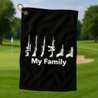 Family Of Guns Golf Towel thumb 1