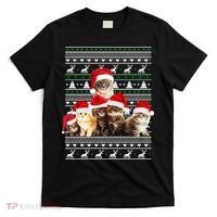 Family Of Kittens Ugly Christmas Sweater T-Shirt thumb 0