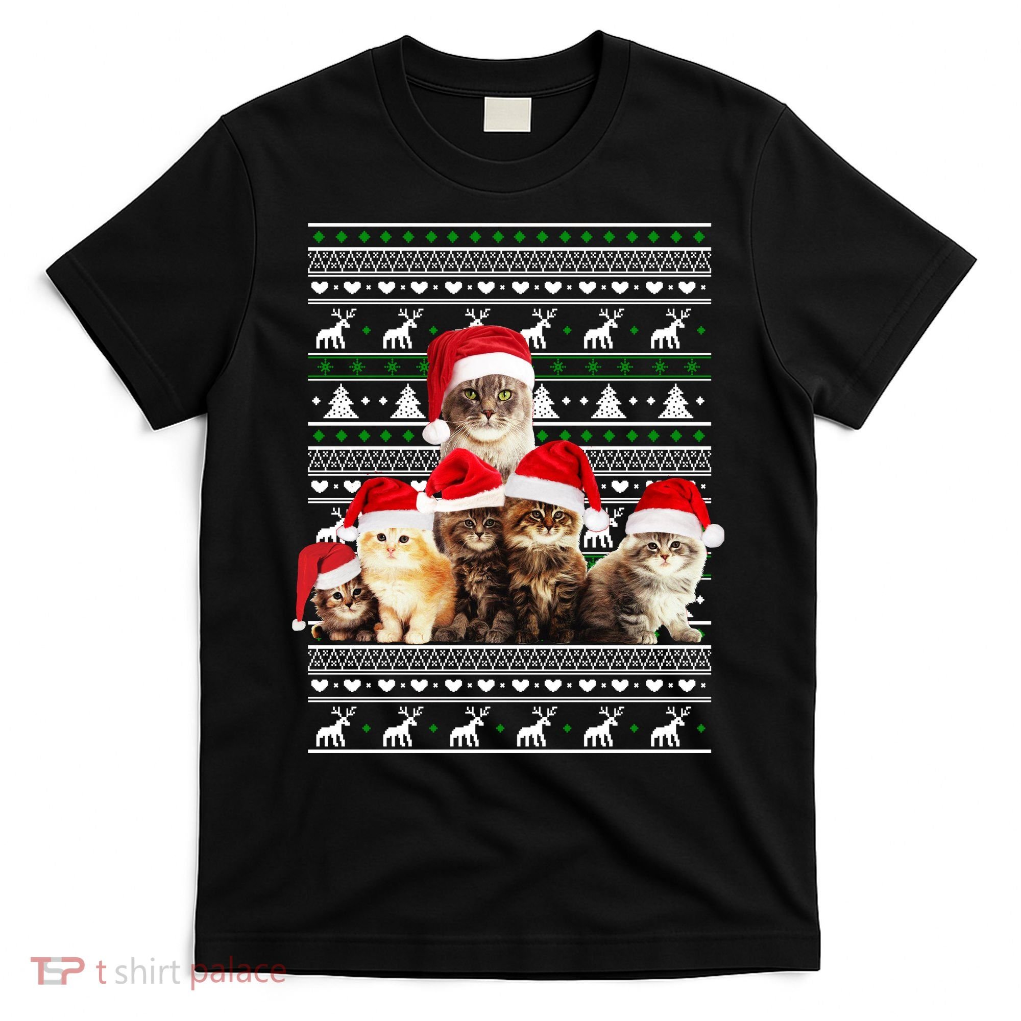 Family Of Kittens Ugly Christmas Sweater T-Shirt