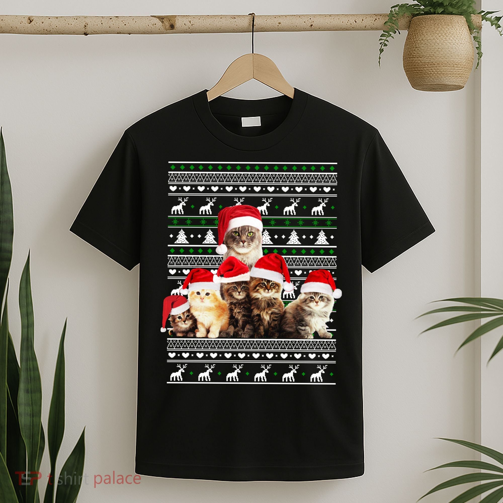 Family Of Kittens Ugly Christmas Sweater T-Shirt