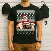 Family Of Kittens Ugly Christmas Sweater T-Shirt thumb 6