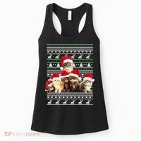 Family Of Kittens Ugly Christmas Sweater Women's Tank Top thumb 0