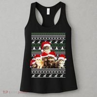 Family Of Kittens Ugly Christmas Sweater Women's Tank Top thumb 3