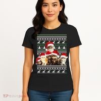 Family Of Kittens Ugly Christmas Sweater Women's T-Shirt thumb 4