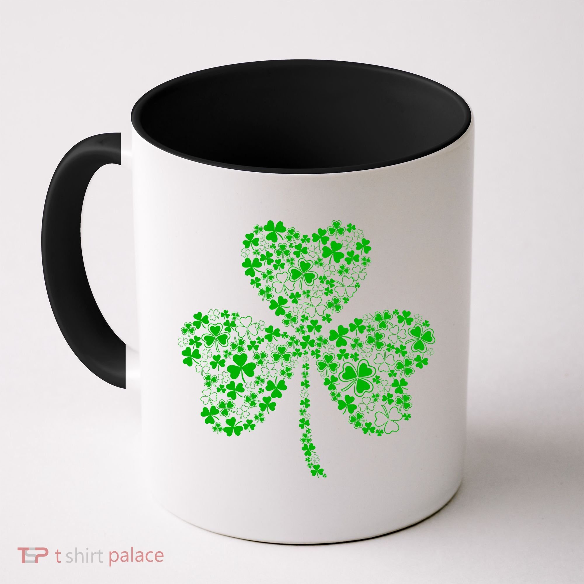 Family Of Shamrocks Cloverleaf Coffee Mug
