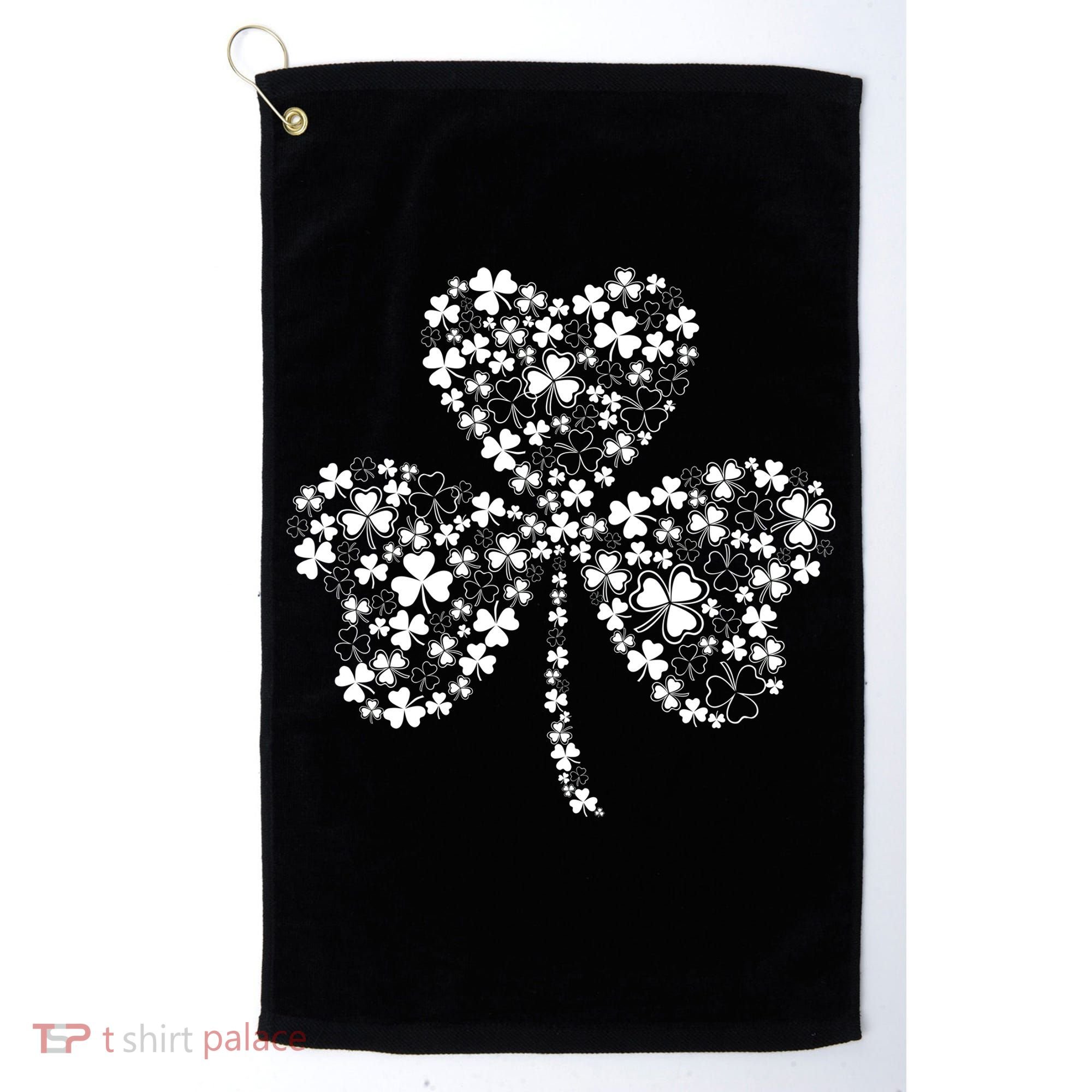 Family Of Shamrocks Cloverleaf Golf Towel