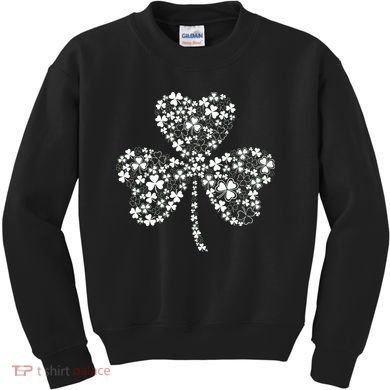 Family Of Shamrocks Cloverleaf Kids Sweatshirt