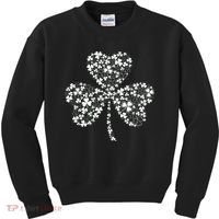 Family Of Shamrocks Cloverleaf Kids Sweatshirt thumb 0