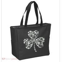 Family Of Shamrocks Cloverleaf Tote Bag thumb 2
