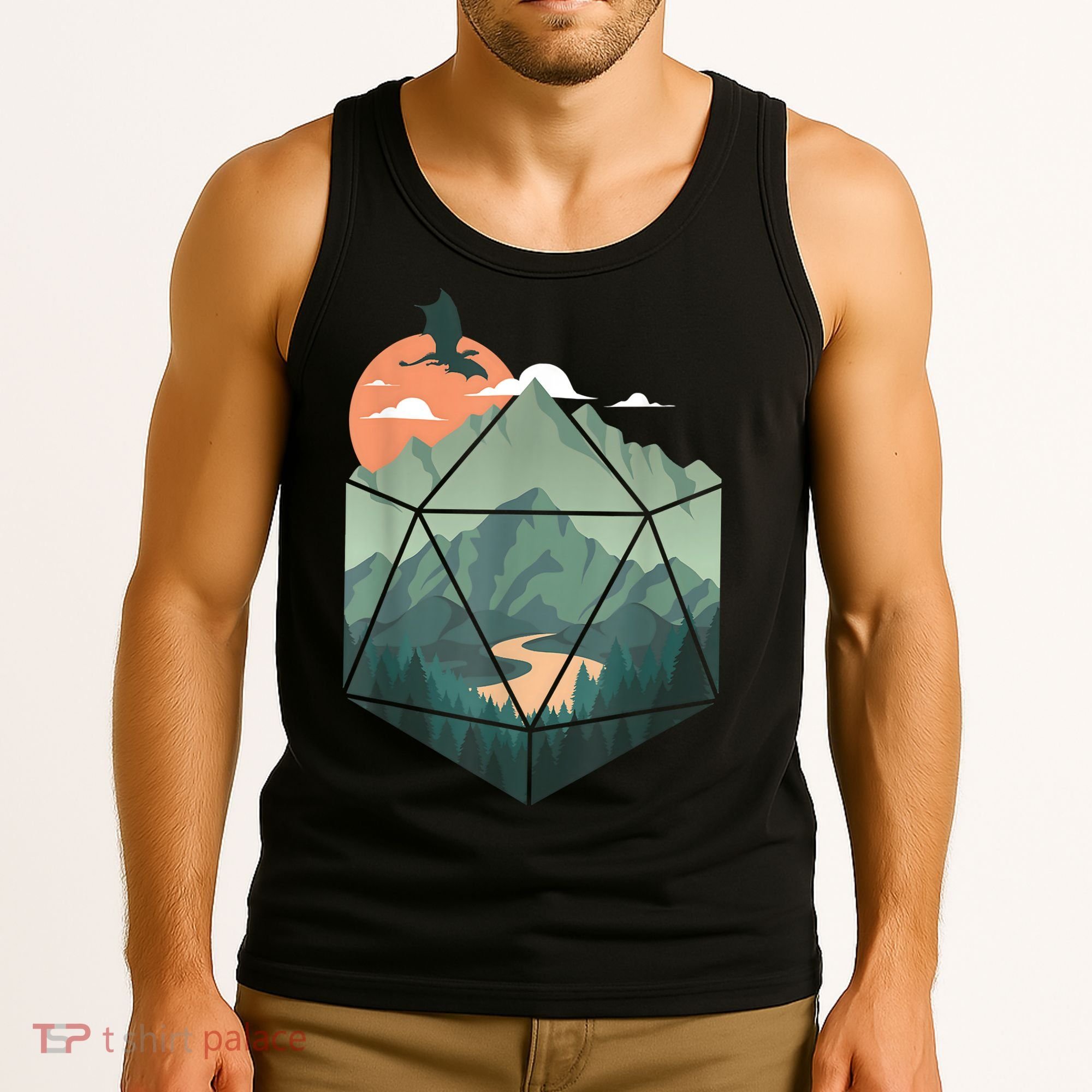 Fantasy Art, Nerdy Gaming, Geeky Gamer Tank Top