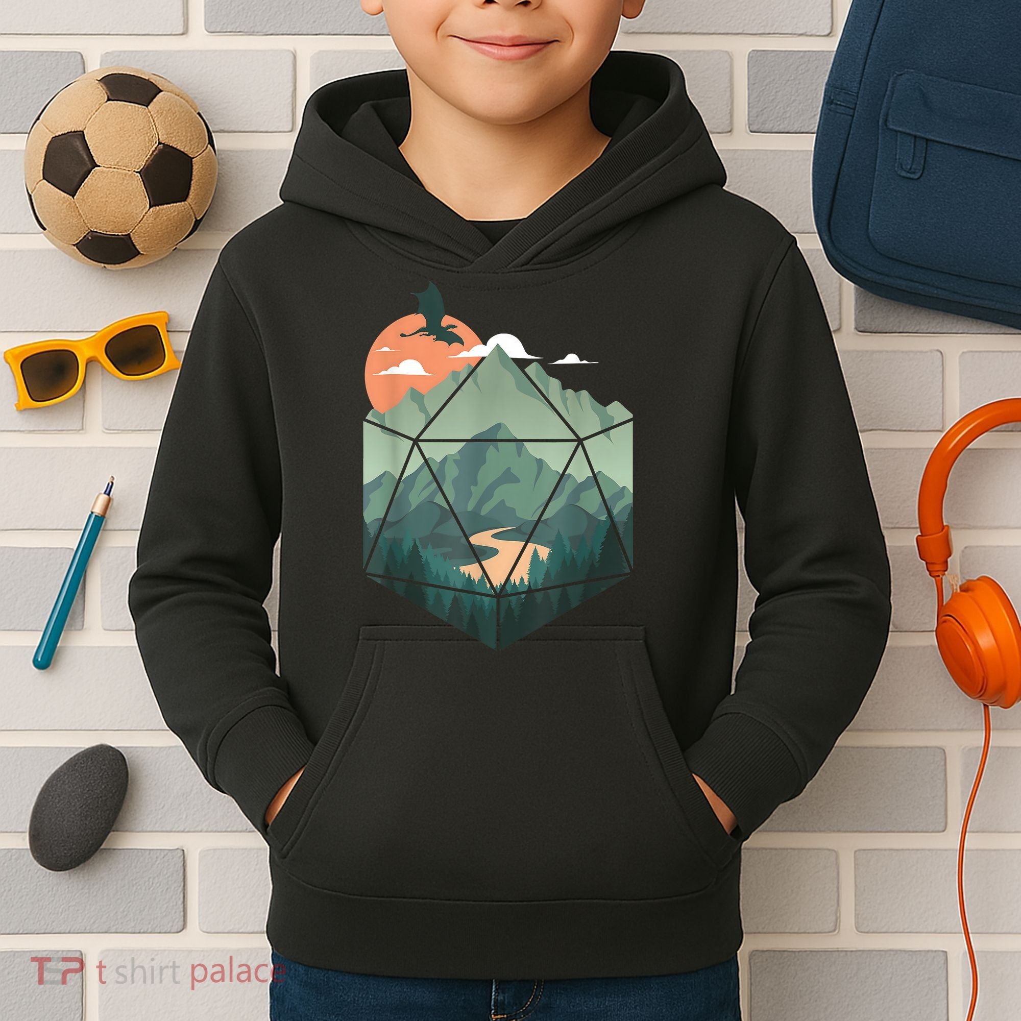 Fantasy Art, Nerdy Gaming, Geeky Gamer Kids Hoodie