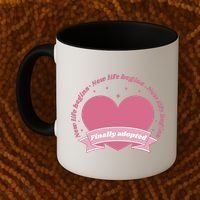 Finally Adopted New Life Begins Coffee Mug thumb 2