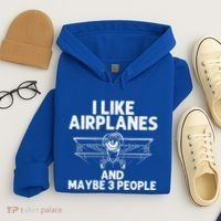 Funny Airplane Novelty Plane Aviation Pilot Gift Hoodie thumb 4