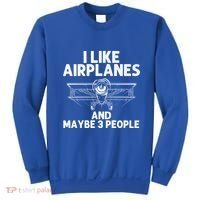 Funny Airplane Novelty Plane Aviation Pilot Gift Sweatshirt thumb 0