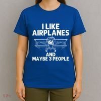 Funny Airplane Novelty Plane Aviation Pilot Gift T-Shirt thumb 4